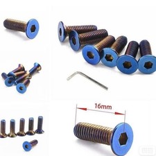 6pcs Steering Wheel Bolts Screw Kit For Momo Nardi Personal Nrg Sparco Flat Head