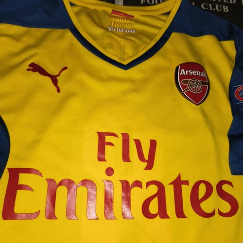Camiseta de fútbol visitante Arsenal 2014 2015 Puma Mikel Arteta talla L - Imagen 4 de 14