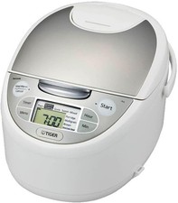 Arrocera eléctrica al vapor Tiger JAX-S18A WZ 10 tazas 240 V hecha en Japón