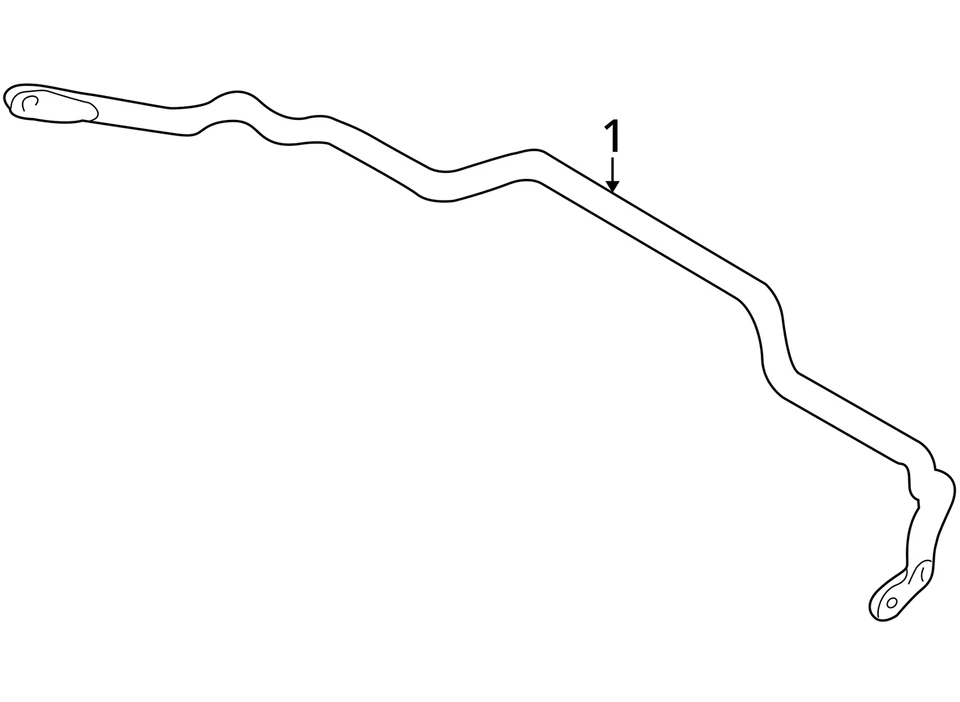 Barra estabilizadora delantera Mercury Mariner 2005-2007 OEM PNO89 Foto 3 de 3