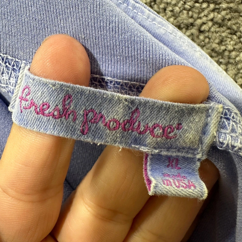 Falda Fresh Produce Línea A Mujer XL Azul Informal Pull On Cómoda Elastizada Foto 3 de 4