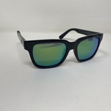 MAUI JIM MONGOOSE MJ540-02 GLOSSY BLACK W/ GREEN MIRROR POLARIZED LENS WY73
