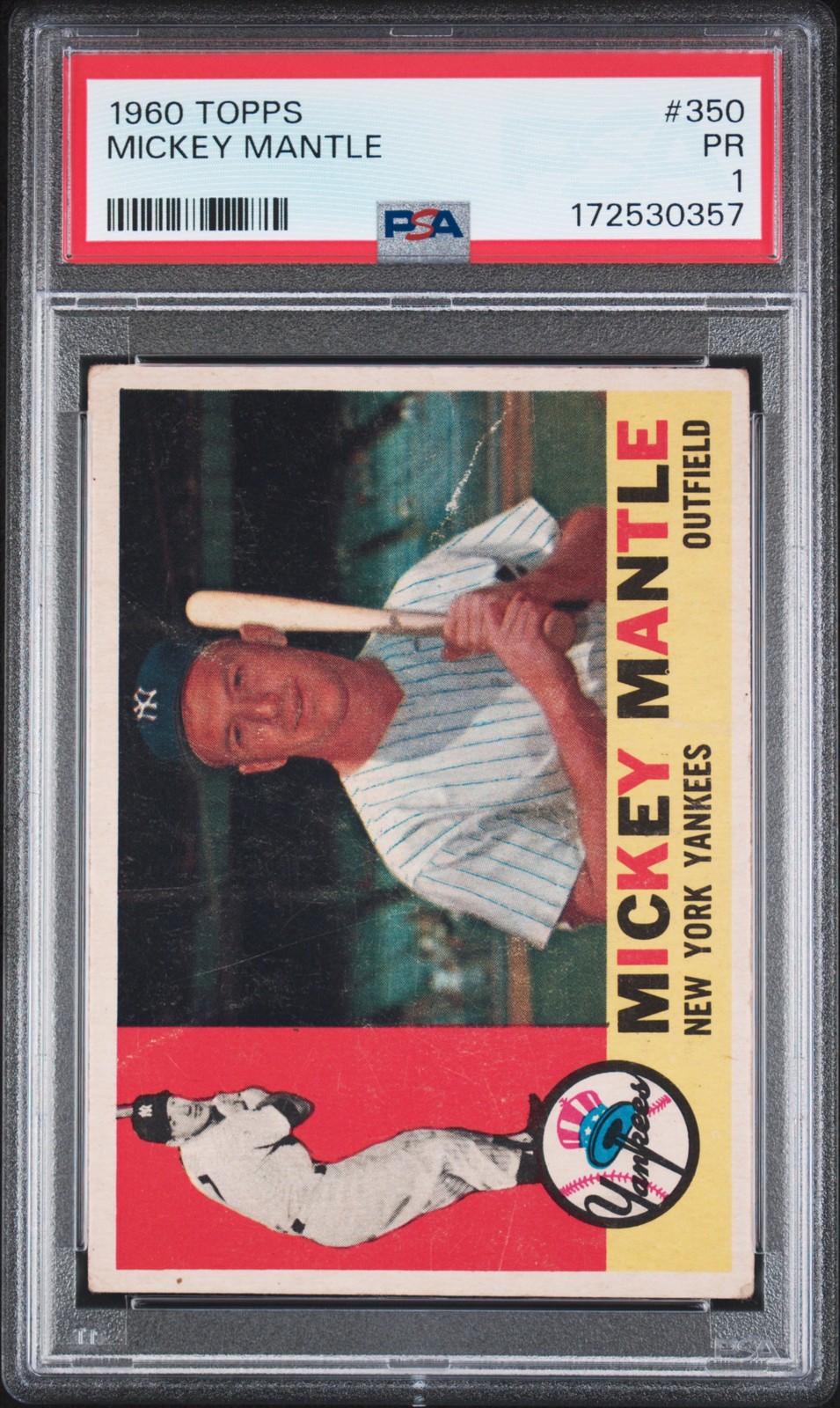 1960 Topps 350 Mickey Mantle PSA 1 172530357 view 1
