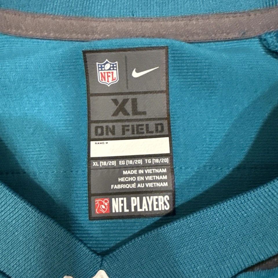 Youth Trevor Lawrence Jacksonville Jaguars Home Nike Jersey On Field XL - Image 3 of 4