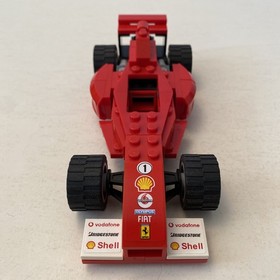 Lego Racers Ferrari F1 Fuel Stop Set 8673 w/ Booklet & Minifigures See Desc