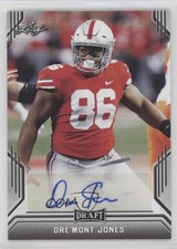 2019 Leaf Draft Auto Dre'mont Jones #BA-DMJ Auto 13st