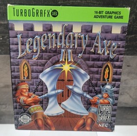 Legendary Axe II TurboGrafx 16 Complete in box CIB Tested Authentic Collection