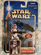Star Wars Saga Attack Of The Clones 3 dot Red Clone Trooper 02-17 2002