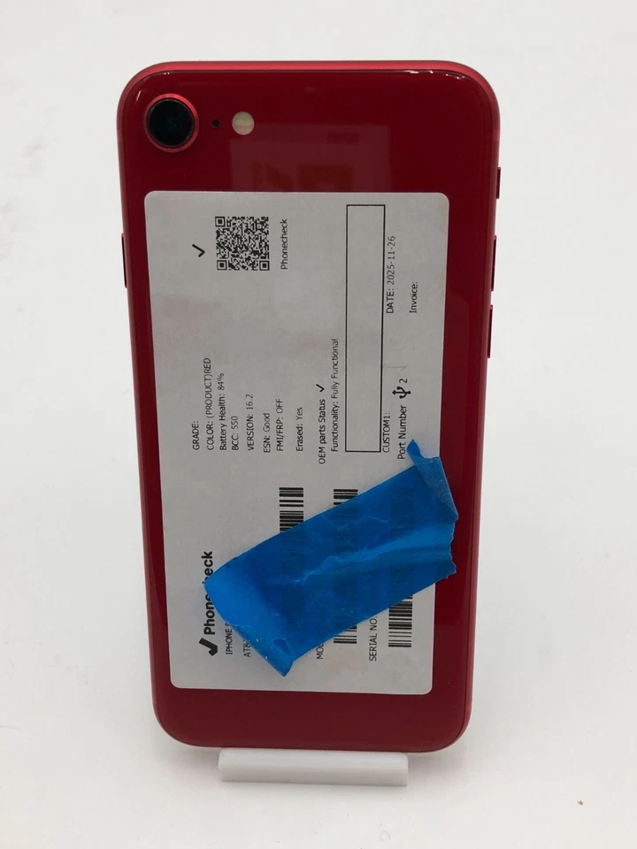 Apple iPhone 8 64GB PRODUCT(RED) A1905 (AT&T) - Battery 84% - Image 3 of 4