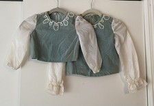 Vintage Lot of 2 Matching Handmade Boys Dance Costumes Ballet Prince Shirt Top