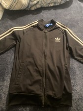 Black adidas track active wear jacket adult Xs/kids Large