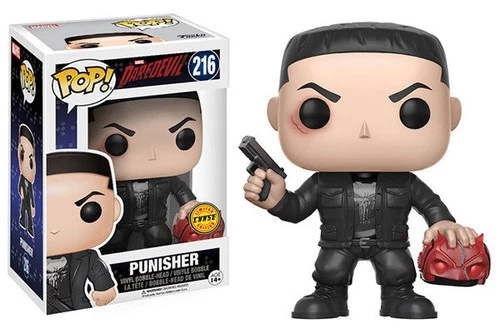 Funko Pop! Punisher (Holding Mask, Daredevil) 216 **Chase** [Light Damage]
