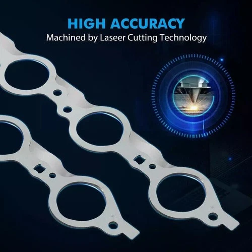 LS MLS Exhaust Manifold Header Gasket W/Bolts Fit LS1 4.8 5.3L 5.7L 6.0L 6.2L V8 - Picture 3 of 10