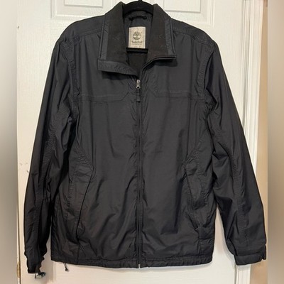 Timberland Men s Waterproof Jacket Black Full Zip Outdoor Shell size large