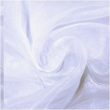 25-Yard White Sheer Organza Fabric Bolt