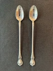 Towle Old Master Sterling Silver Iced Tea Spoons Set of 2 Monogram V
