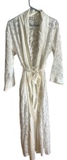 Vintage Oscar De La Renta Sheer Peignoir Robe Flocked Romantic S Hong Kong