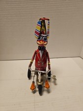 New SCHYLLING "DUCK ON A BIKE" WIND UP RETRO TIN TOY RARE COLLECTIBLE CLASSIC