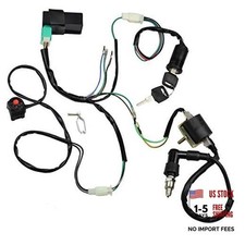 Wire Harness Wiring Loom CDI 50cc-160cc Wiring Harness Kit with 2-Coil Stator