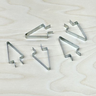 5 New Style Piano Key Bushing Spring Steel Wedge Clamps