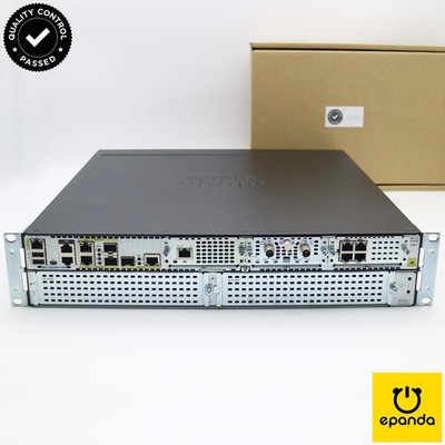 Cisco ISR4351-AXV 16GB-Mem PVDM4-64 NIM-ES2-4 w/ Sec Appx UC 2G-Thrput, 1Y-Wty