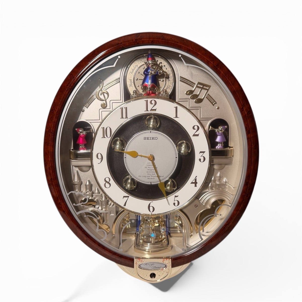 SEIKO クオーツクロック ウォールクロック 80s スペースエイジ Seiko Melodies In Motion Musical Wall Clock Beatles Songs