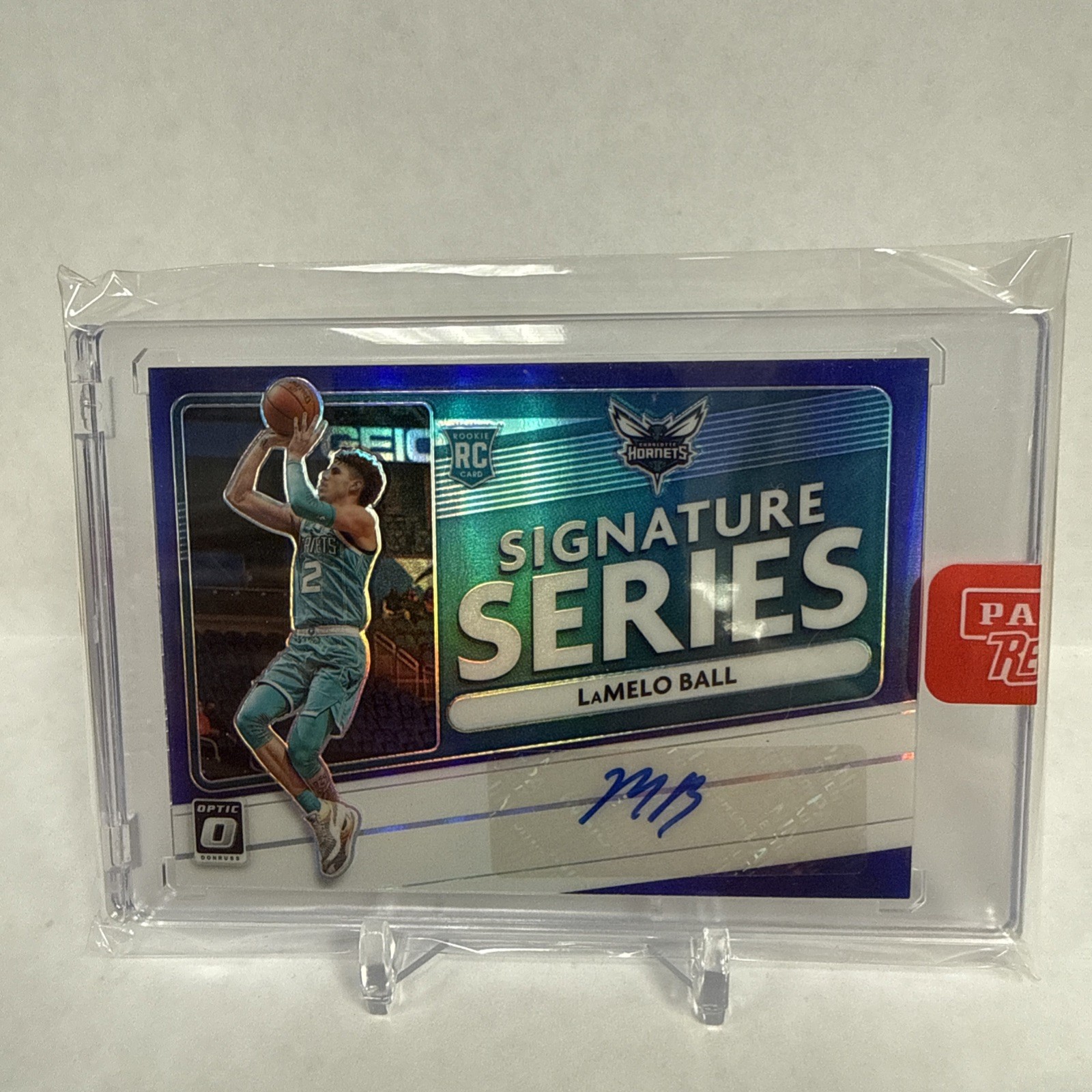 LaMelo Ball Purple Rookie Auto 2020-21 Donruss Optic Signature Series #SS-LBL