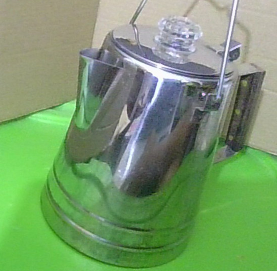 Texsport Adventure Gear Stainless Percolator 14-cup Coffee Pot #13217 EUC