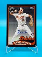 2024 Topps Series 1 Jordan Westburg 1989 RC Auto Black 029/199 #89BA-JWE Orioles