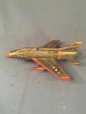 Japan Friction Power USAF FW-100 Airplane Tin Toy "Fresh Picked"