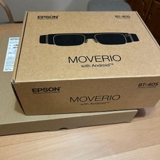 EPSON Moverio BT-40S AR Smart Glasses BO-IC400 Controller Tested W/Box