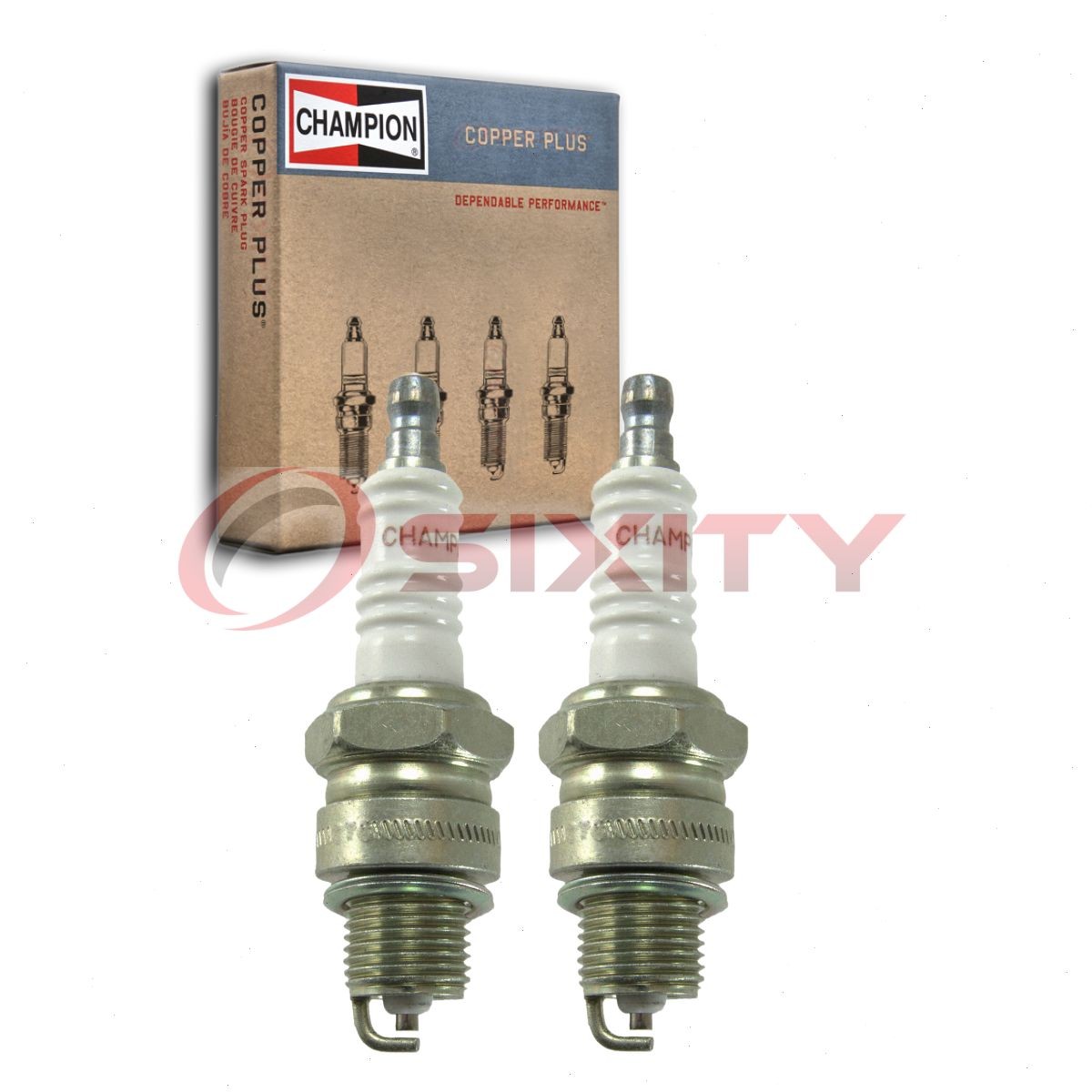 2 pc Champion Copper Plus 328 Spark Plugs for W5BC W5B W4B2 W24FPU L82YC dr