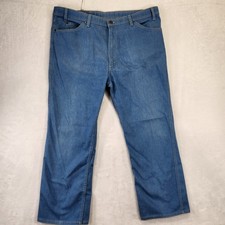 Vtg Levi’s Action Jeans 44x30 Made in USA Light Wash Denim Western Work 80s 90s