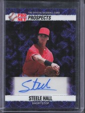 2026 Leaf Pro Set Metal #90A-SH2 Steele Hall Purple Lazer Auto #1/1