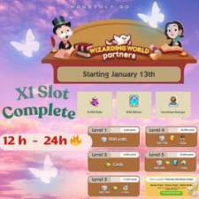 Wizarding World Partners - Monopoly Go    x1 Slot 12h - 24h Full 80k