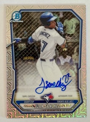 2026 Bowman Mega Juan Sanchez Chrome Mojo Refractor Auto BMA-JS