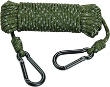 30Ft Heavy Duty Reflective Treestand Rope - Hunting Large-Diameter Rope with 2 C