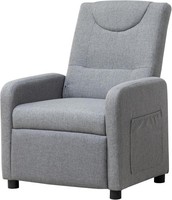 Relaxsessel Fernsehsessel Ergonomisch Liegefunktion 140° Bis 160 Kg Grau