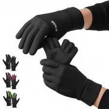 Men Winter Windproof Touch Screen Warm Gloves for Cold Weather Sking Running