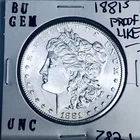 1881 S BU GEM MORGAN SILVER DOLLAR UNC MS+++ U.S. MINT RARE COIN 7821