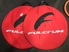 PAIR (2) Fulcrum Racing 700c Single Wheel Road Travel Bag Red