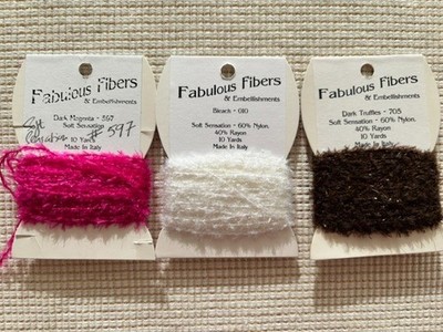 ''Soft Sensation'' Thread by Fabulous Fibers & Embellishments, Lot of 3