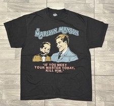 MARILYN MANSON vintage 1998 IF YOU MEET YOUR MASTER TODAY t shirt COP
