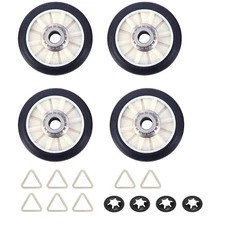 4 Pack 349241T Dryer Drum Roller Kit For Whirlpool, Kenmore, Sears 3397590 AP...