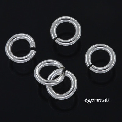 10 Sterling Silver Open Jump Ring 5mm 18ga 1.0mm #97298