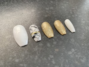 pics Black Acrylic Nails Coffin Short ebay