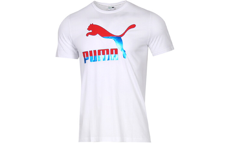 Дышащая футболка с коротким рукавом и светоотражающей надписью PUMA