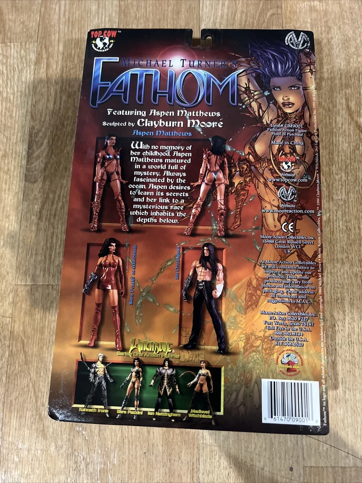 FIGURA DE MICHAEL TURNER'S FATHOM VACA SUPERIOR #CM9001 ¡TODAVÍA NUEVA EN EMBALAJE ORIGINAL! Foto 4 de 4