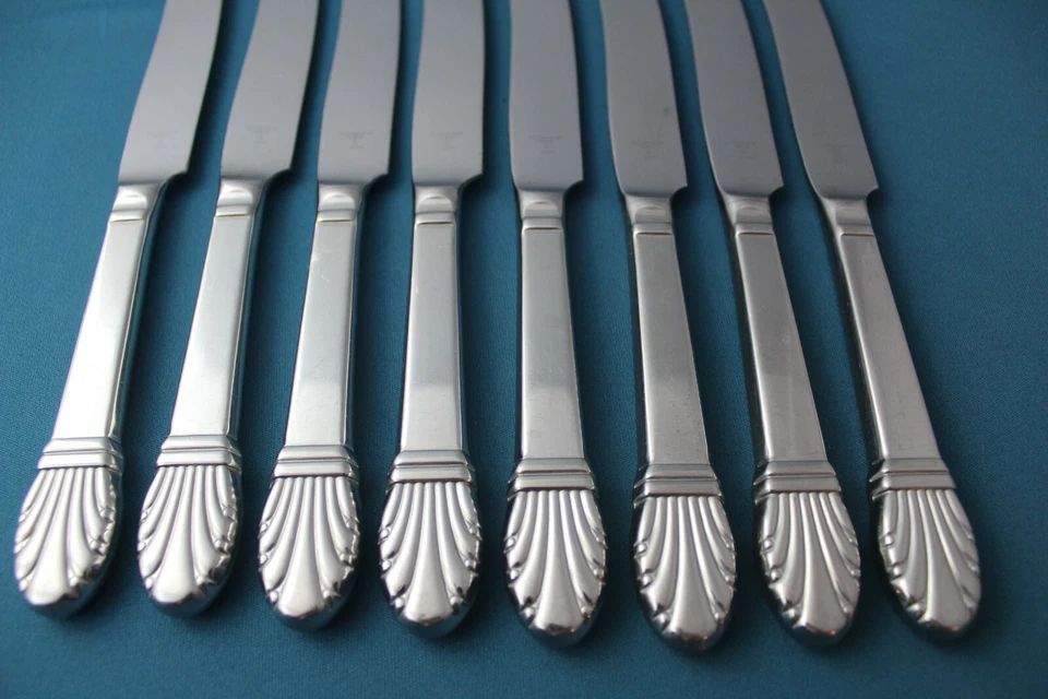 8 Dinner Knives Hollow Gorham ADRIA GLOSSY Stainless Japan 9 1/4" - Image 2 of 4