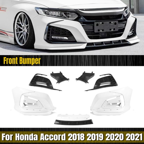 Front Bumper Surround Molding Trim For Honda Accord 10th 2018-2021 YOFER White - Bild 1 von 6